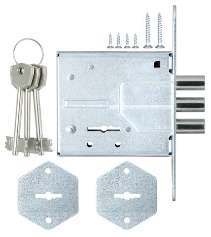 Замок врезной сувальдный САМ ЗВ8-4С/1 без ответной планки 3 кл /76601/