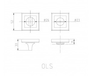 Завертка сантехническая PALIDORE OLS (R) BLACK GR Черный