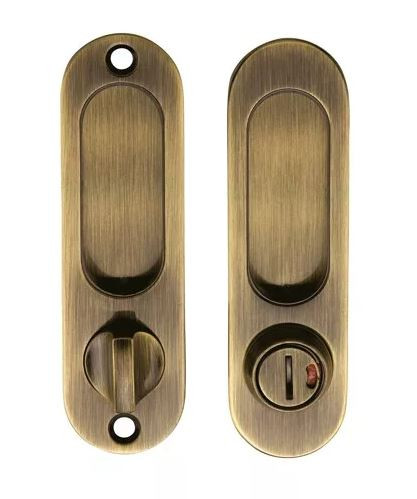 Ручки для раздвижной двери с заверткой ARCHIE A-K01/02-V2AB бронза