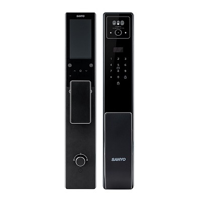 Электронный замок Sanyo D300 Tuya DM70 с WiFi с распознаванием лиц черный