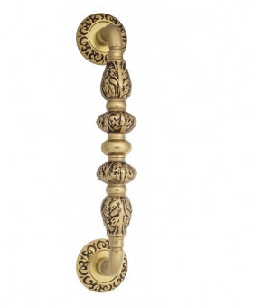 Ручка скоба Venezia LUCRECIA 310мм (250мм) D4 французское золото + коричневый