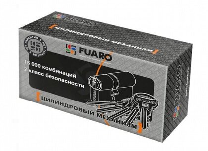 Цилиндровый механизм FUARO R300/60 mm (25+10+25) CP хром 5 кл