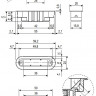 Защелка магнитная сантехническая RUCETTI RM1895 BL Черный