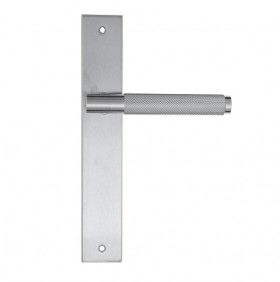 Дверная ручка на планке Fratelli Cattini UNA X PL08-CS матовый хром