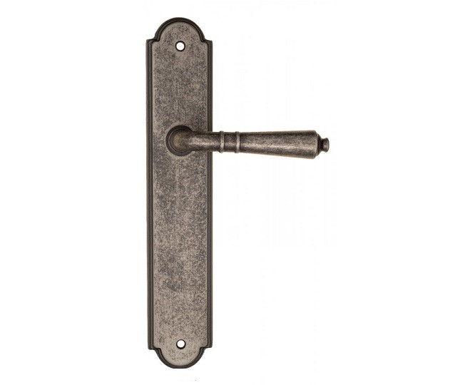Дверная ручка на планке Fratelli Cattini TOSCANA PL257-IA античное серебро