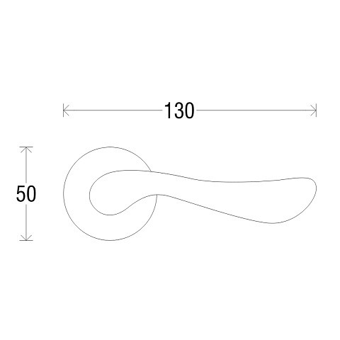 Ручка дверная MELODIA 245 V Tako Матовая латунь/Латунь