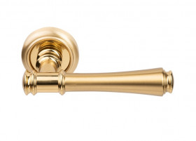 Ручка дверная MELODIA 245 V Tako Матовая латунь/Латунь