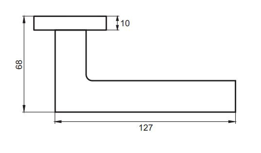 Ручка дверная PUERTO INAL 531-03 MSN Ночиата никель супер матовый