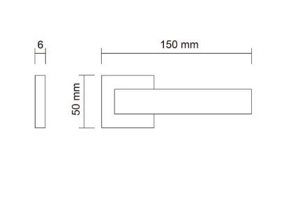 Ручка дверная PORTA DI PARMA Origami Полированный хром 205.01