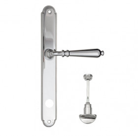 Дверная ручка на планке Fratelli Cattini NAPOLI WC-2 PL01-CR полированный хром