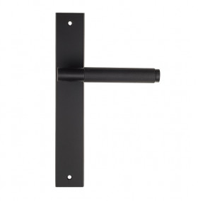 Дверная ручка на планке Fratelli Cattini UNA X PL08-NM матовый черный
