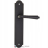 Дверная ручка на планке Fratelli Cattini TOSCANA PL257-NM матовый черный