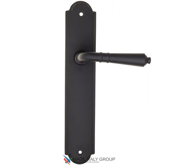 Дверная ручка на планке Fratelli Cattini TOSCANA PL257-NM матовый черный
