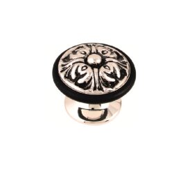 Ограничитель напольный CLASS 8010 Серебро 925 + черный