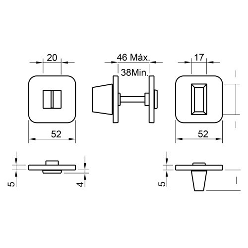 Завертка сантехническая TUPAi 6511 5S QRC-153 Черный