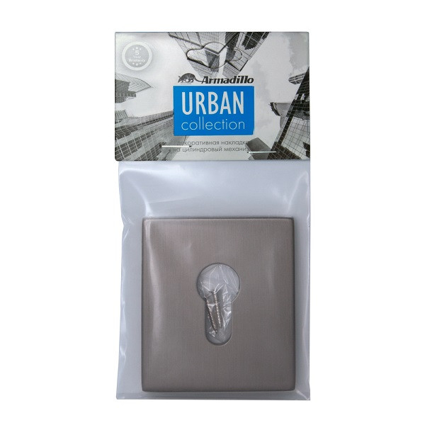 Накладка декоративная на цилиндр ARMADILLO ET Protector/USS BL Черный