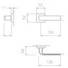 Ручка дверная Tupai 2732 Q-153 черный