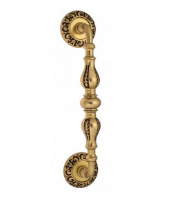 Ручка скоба Venezia GIFESTION 290мм (230мм) D4 французское золото + коричневый