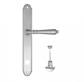 Дверная ручка на планке Fratelli Cattini NAPOLI WC-2 PL01-CS матовый хром