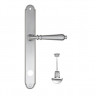 Дверная ручка на планке Fratelli Cattini NAPOLI WC-2 PL01-CS матовый хром