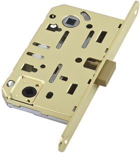 Замок межкомнатный WC AGB MEDIANA POLARIS B06102.50.03 без ответной планки Латунь
