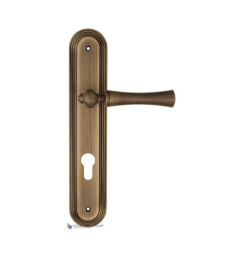 Дверная ручка на планке Fratelli Cattini FOGGIA CYL PL288-BY матовая бронза