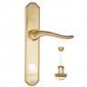 Дверная ручка на планке Fratelli Cattini LAVERA WC-2 PL02-OLV полированная латунь