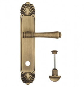 Дверная ручка на планке Venezia CALLISTO WC-2 PL87 матовая бронза