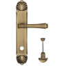 Дверная ручка на планке Venezia CALLISTO WC-2 PL87 матовая бронза
