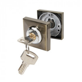 Ручка поворотная с фиксацией ключом AJAX BK6.FIX.JK AB-7 бронза