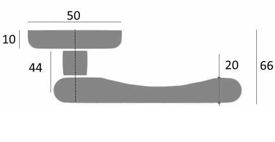 Ручка дверная Venezia IMPERO D1 матовая бронза