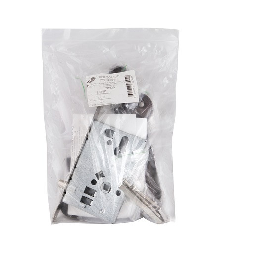 Корпус врезного замка с защёлкой в комплекте с ручкой САМ ЗВ4-31/55 медный антик /78930/