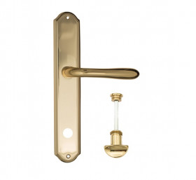 Дверная ручка на планке Fratelli Cattini EMMA WC-2 PL02-OLV полированная латунь