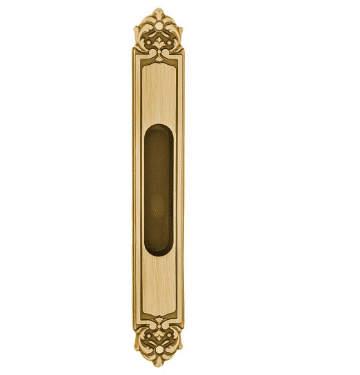 Ручка для раздвижной двери Venezia U122 DECOR LONG французское золото + коричневый 1шт