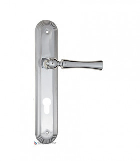 Дверная ручка на планке Fratelli Cattini FOGGIA CYL PL288-CR полированный хром