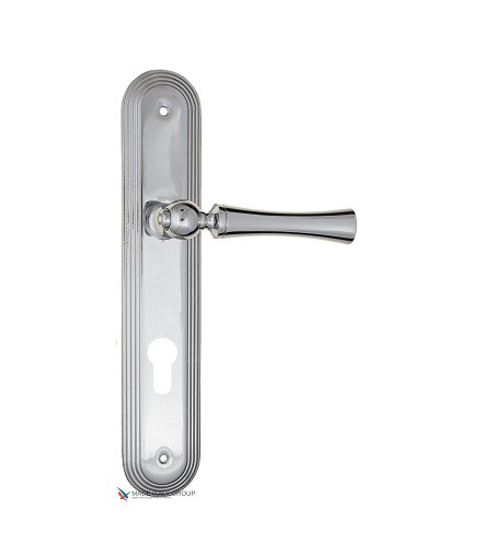Дверная ручка на планке Fratelli Cattini FOGGIA CYL PL288-CR полированный хром