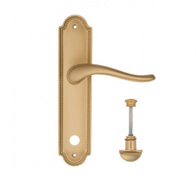 Дверная ручка на планке Fratelli Cattini LAVERA WC-2 PL248-BS матовая латунь