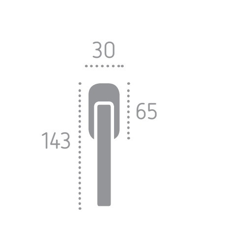 Оконная ручка MELODIA 0235 MIRELLA Античное серебро