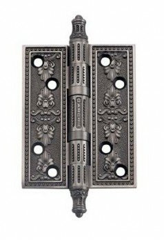 Петля дверная универсальная ARCHIE GENESIS A030-G 4262 BL.SILVER размер L 101 х 77 черненое серебро