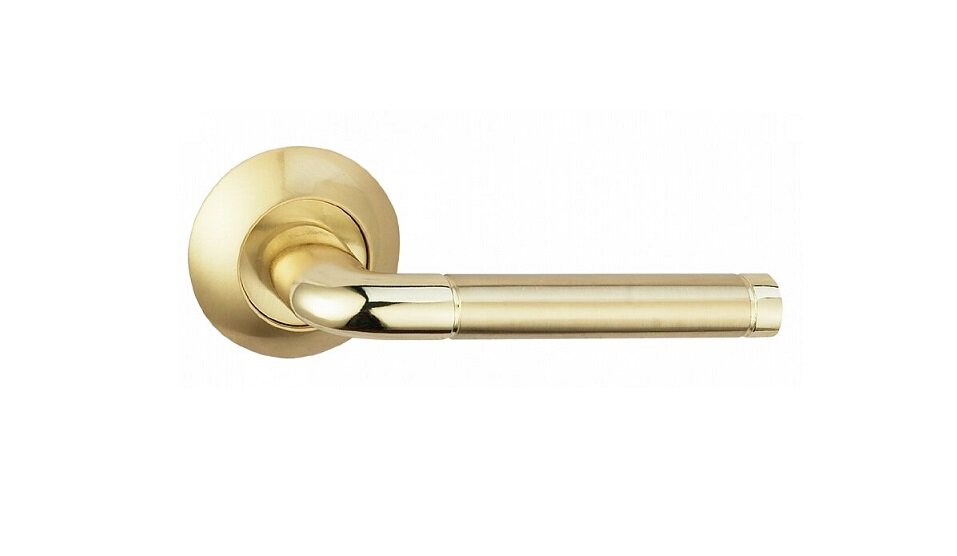 Ручка дверная BUSSARE LINDO A-34-10 GOLD/S.GOLD Золото/золото матовое