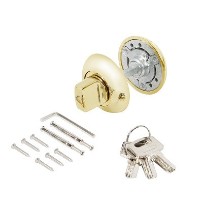 Ручка поворотная с фиксацией ключом AJAX BK6.FIX.JR GP-5 золото