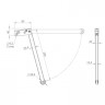 Координатор закрывания двустворчатых дверей FUARO DC-1003 INOX 304
