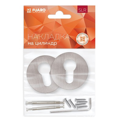 Накладка под цилиндр FUARO ET.R.SLR52 SN-3 матовый никель