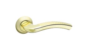 Ручка для входной двери FUARO LOUNGE AR SG/GP-4 Матовое золото/золото
