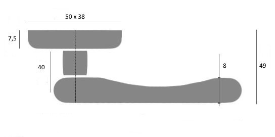 Ручка дверная Fratelli Cattini COSMO 6CR Полированный хром