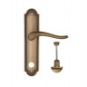 Дверная ручка на планке Fratelli Cattini LAVERA WC-2 PL248-BY матовая бронза