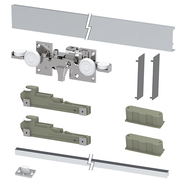 Раздвижная система ARMADILLO HIDDEN/80 с профилем