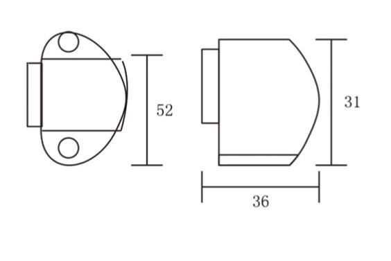Ограничитель напольный RENZ INDS 31 AC медь античная