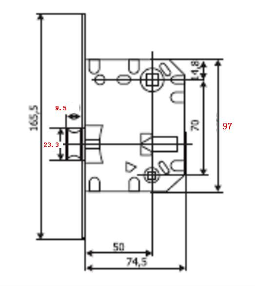 Защелка сантехническая PUERTO INLB 1070 SN никель матовый