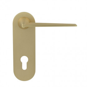 Дверная ручка на планке PORTA DI PARMA Cono 2115.07.CYL Матовое золото